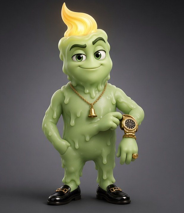 Sterling Wick standing, checking his gold watch